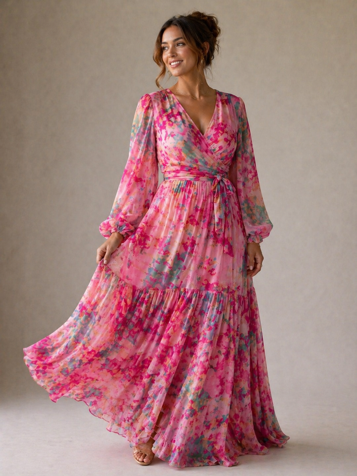 Vivian & Claire™ | Wrap Dress with Floral Print