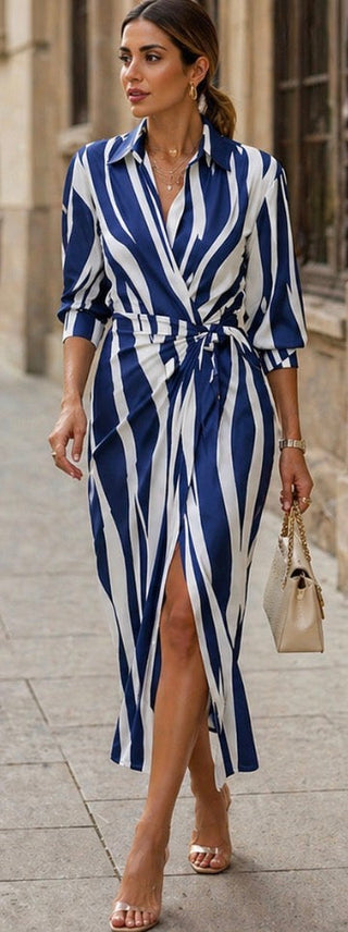 Vivian & Claire™ | Printed Wrap Dress