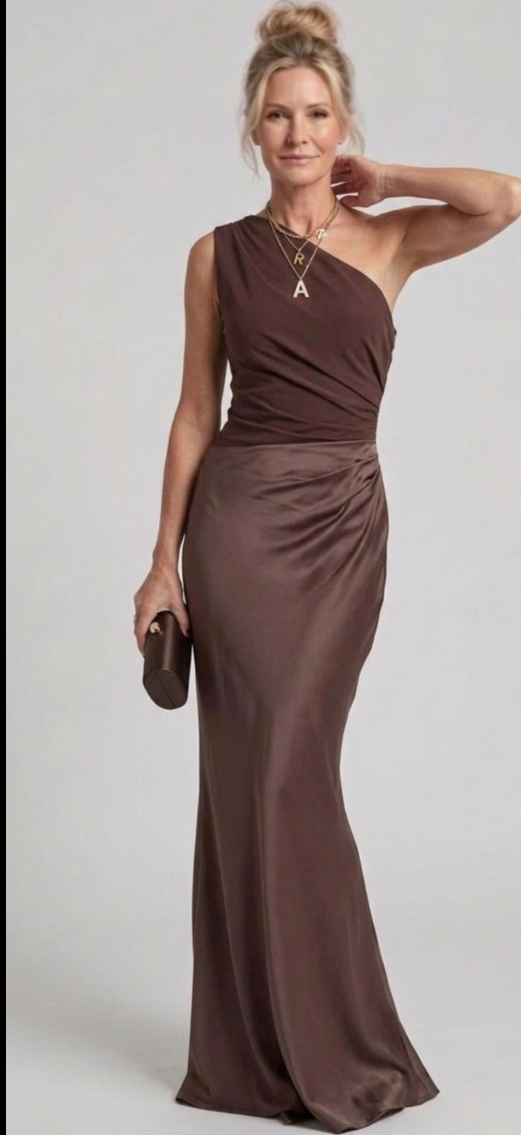 Vivian & Claire™ | Maxi Dress with a Guilt in Satin