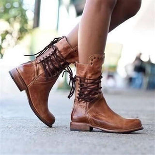 Ciss | Vintage Lace-Up Boots