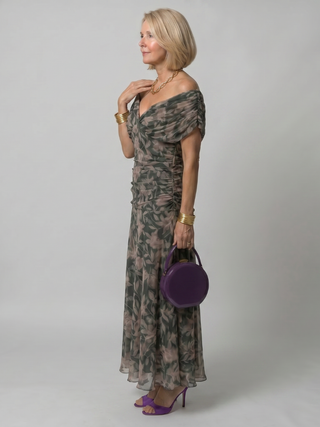 Vivian & Claire™ | Off Shoulder Flow Midi Dress