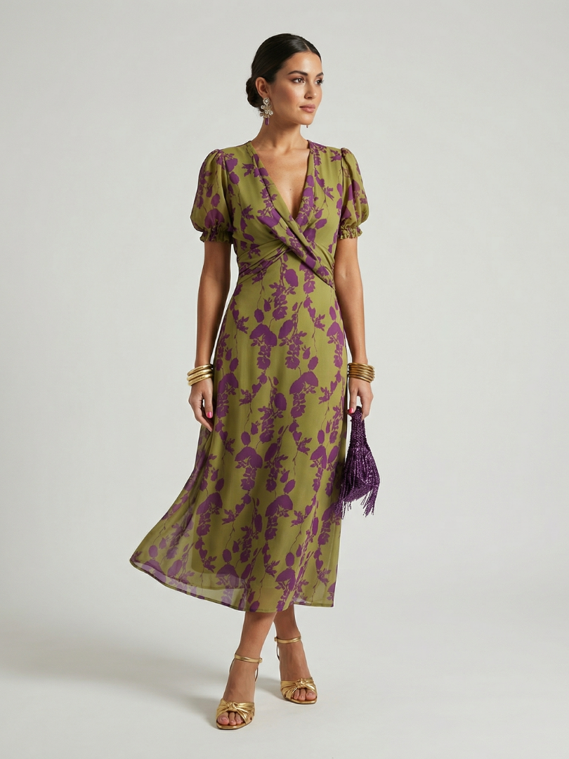 Vivian & Claire™ | Relaxed Floral Midi Dress