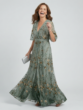 Selora | Halter Bloom Flow Maxi Dress