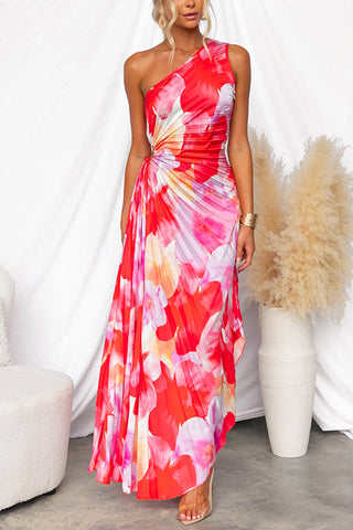 Vivian & Claire™ | Vibrant Tropical Evening Dress