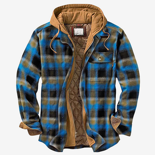 Henry™ | Warm Vintage Flannel Hooded Jacket