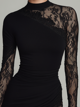 Celeste | Lace Tulle Mini Dress