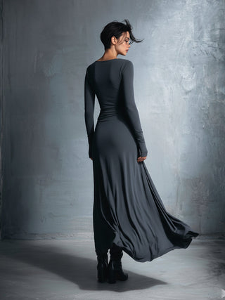 Nadia | Side-Knot Maxi Dress