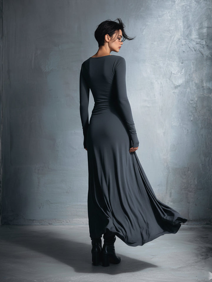 Nadia | Side-Knot Maxi Dress