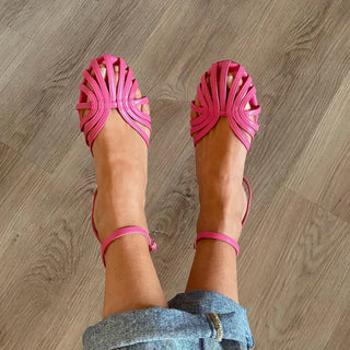 RUTH | Round Toe Strap Sandals