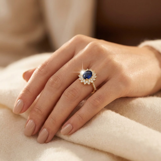 Aurora Gold Sapphire Ring
