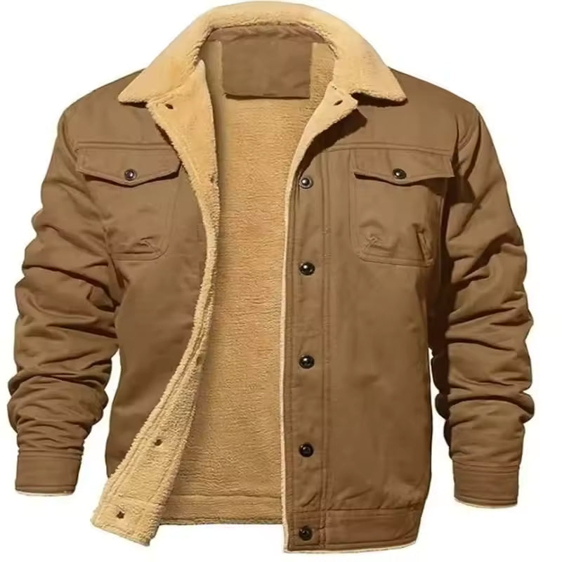 Cooper™ | Classic Warm Sherpa-Lined Trucker Jacket