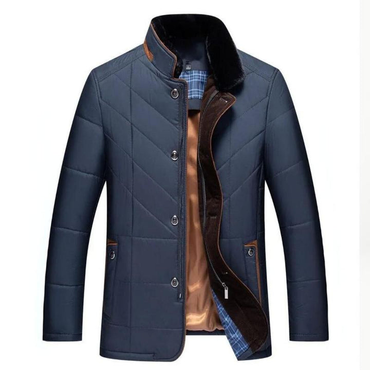 Charles™ | Warm Vintage Quilted Fur-Collar Jacket