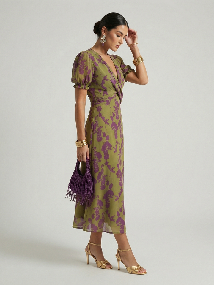 Vivian & Claire™ | Relaxed Floral Midi Dress