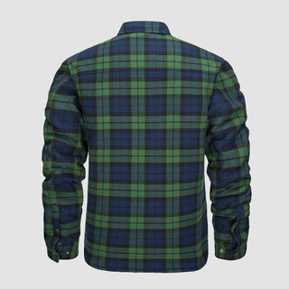 Douglas™ | Quilt-Lined Plaid Flannel Bomber Jacket
