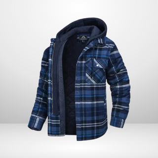 Garrett™ | Warm Plaid Flannel Hooded Jacket