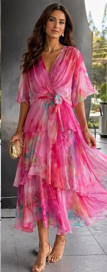 Vivian & Claire™ | Layered Floral Sun Dress