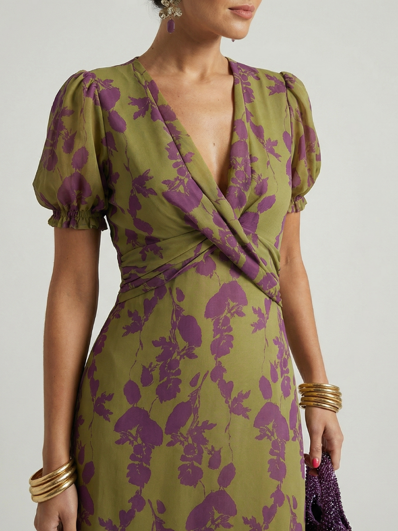 Vivian & Claire™ | Relaxed Floral Midi Dress