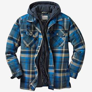 Henry™ | Warm Vintage Flannel Hooded Jacket