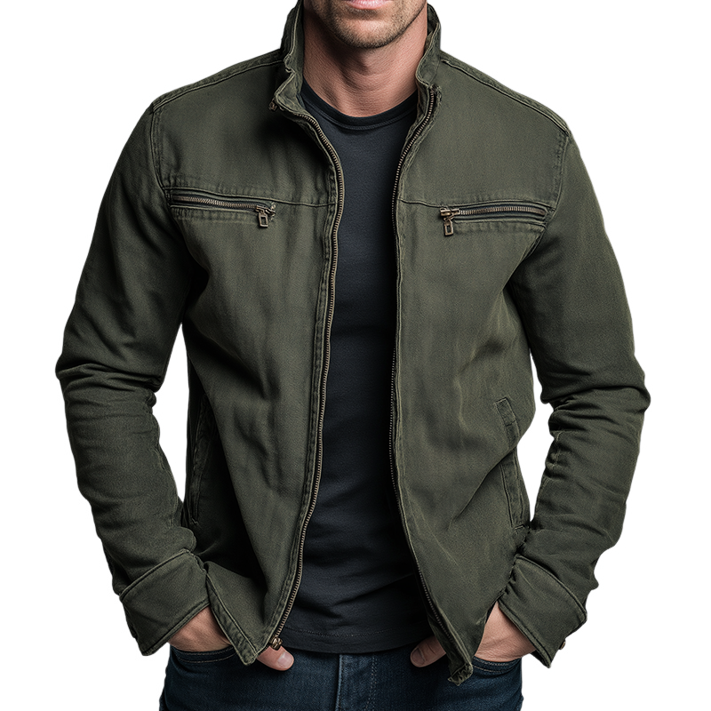 Marion | Zip Jacket - Vintage Washed