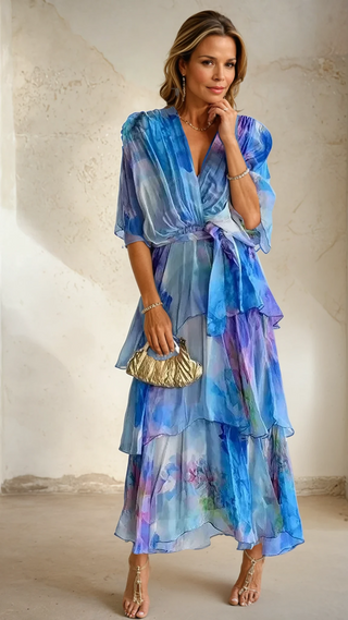 Vivian & Claire™ | Layered Floral Sun Dress