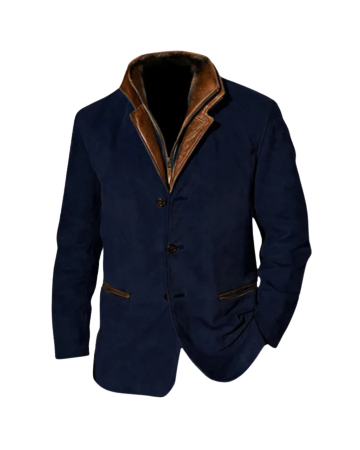 Arthur™ | Vintage Suede-Look Layered Blazer Jacket