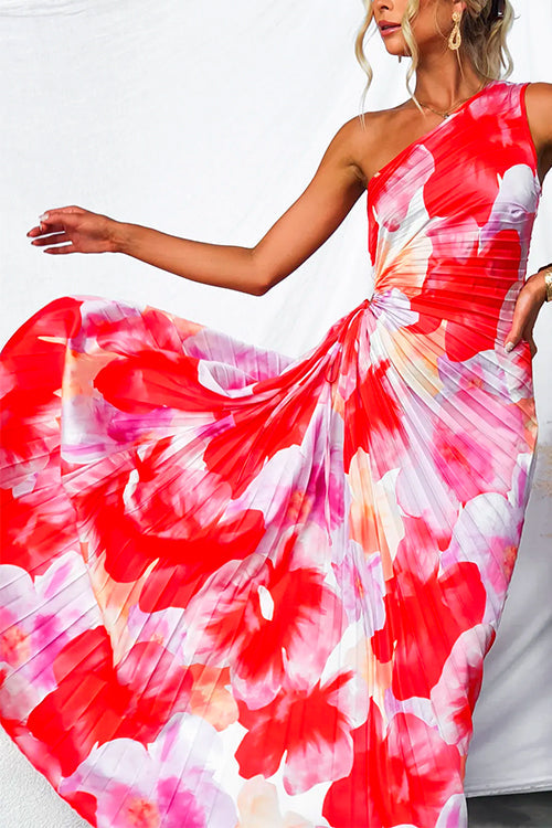 Vivian & Claire™ | Vibrant Tropical Evening Dress