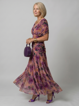 Vivian & Claire™ | Off Shoulder Flow Midi Dress