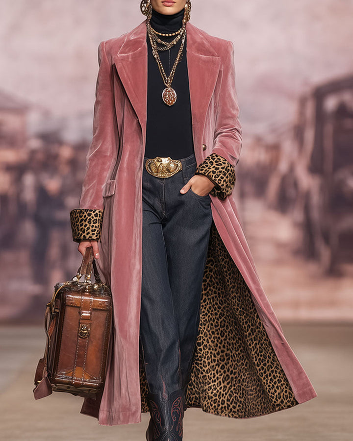 Hollis & June | Madison Velvet Tailored Coat