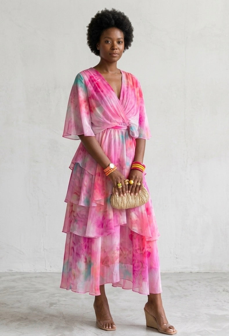 Vivian & Claire™ | Layered Floral Sun Dress