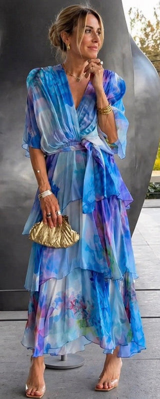 Vivian & Claire™ | Layered Floral Sun Dress