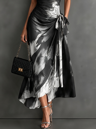Rosalia | Printed Wrap Midi Dress