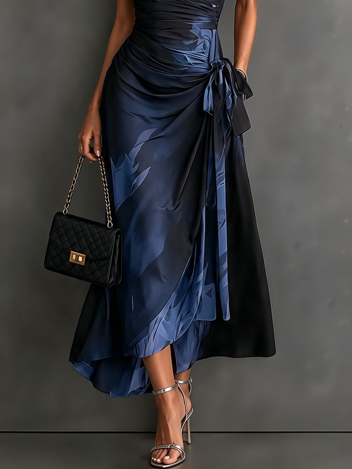 Rosalia | Printed Wrap Midi Dress