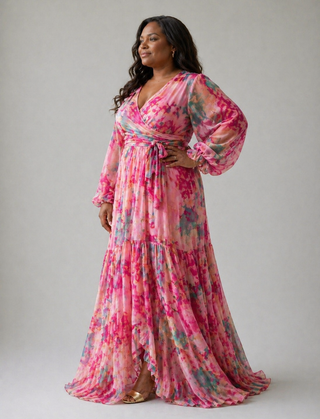 Vivian & Claire™ | Wrap Dress with Floral Print