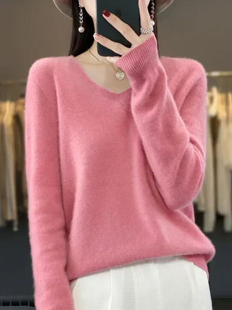 V|C - Classic V-Neck Knit Sweater Cynthia