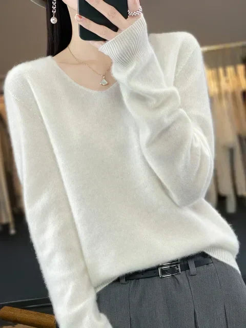V|C - Classic V-Neck Knit Sweater Cynthia