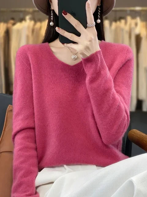 V|C - Classic V-Neck Knit Sweater Cynthia