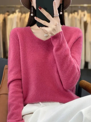 V|C - Classic V-Neck Knit Sweater Cynthia
