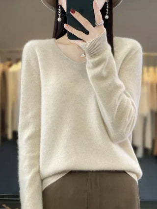 V|C - Classic V-Neck Knit Sweater Cynthia