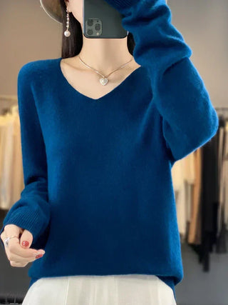 V|C - Classic V-Neck Knit Sweater Cynthia