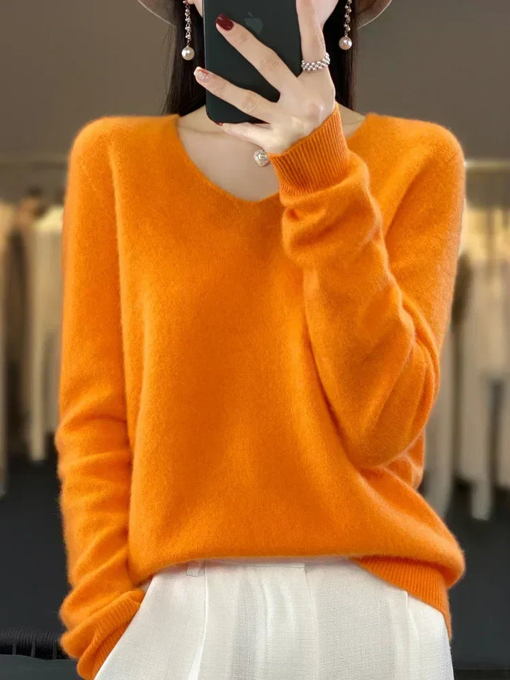 V|C - Classic V-Neck Knit Sweater Cynthia