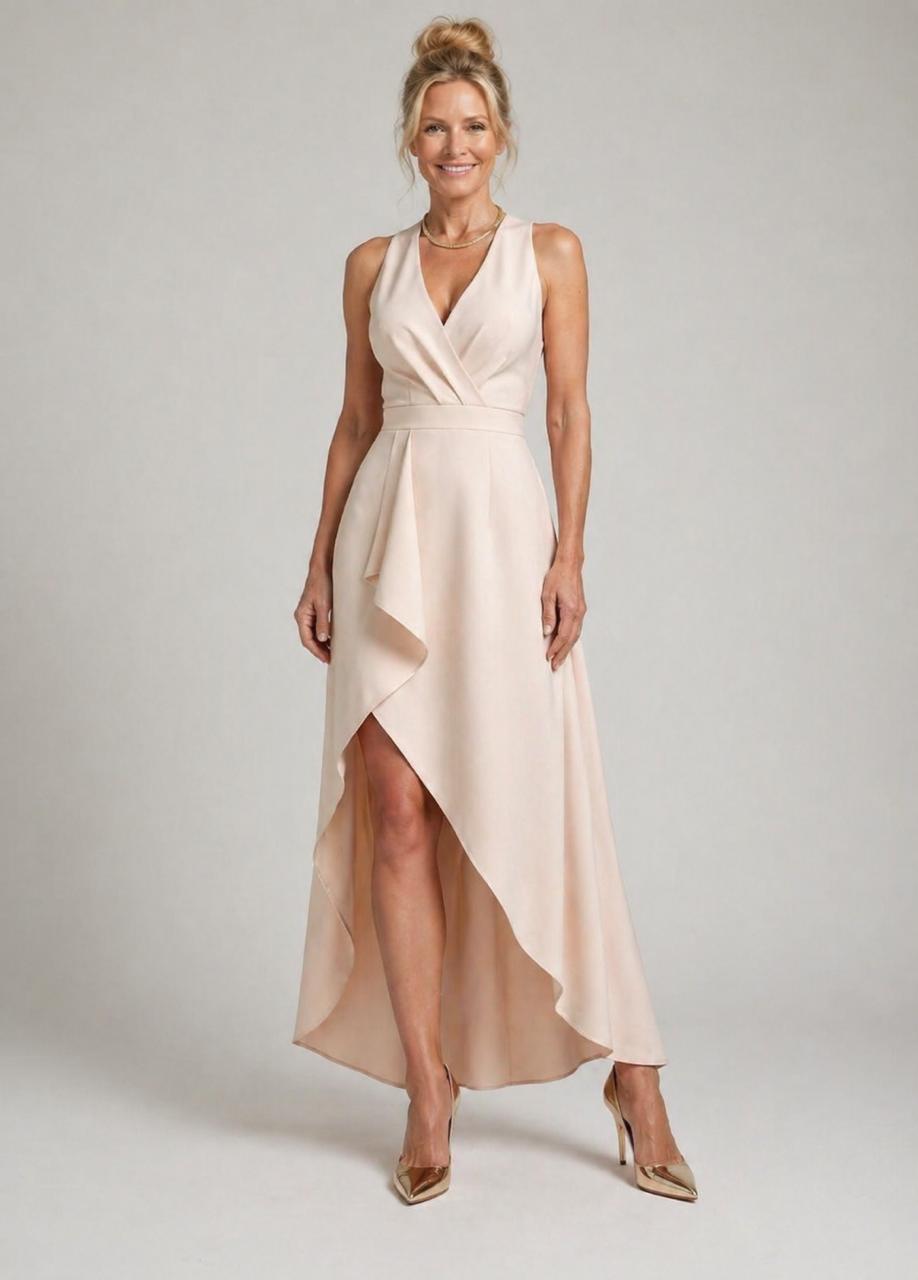 Vivian & Claire™ | Midi Wrap Dress with V-Neck