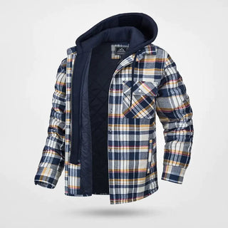 Garrett™ | Warm Plaid Flannel Hooded Jacket