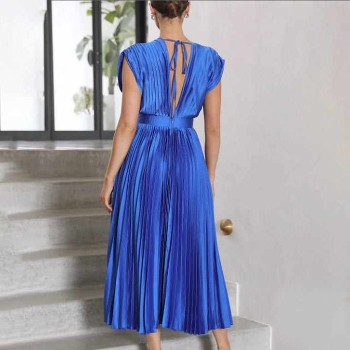 Vivian & Claire™ | Timeless Pleated Midi Dress