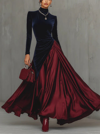 Lucrezia | Two-Tone Maxi Dress