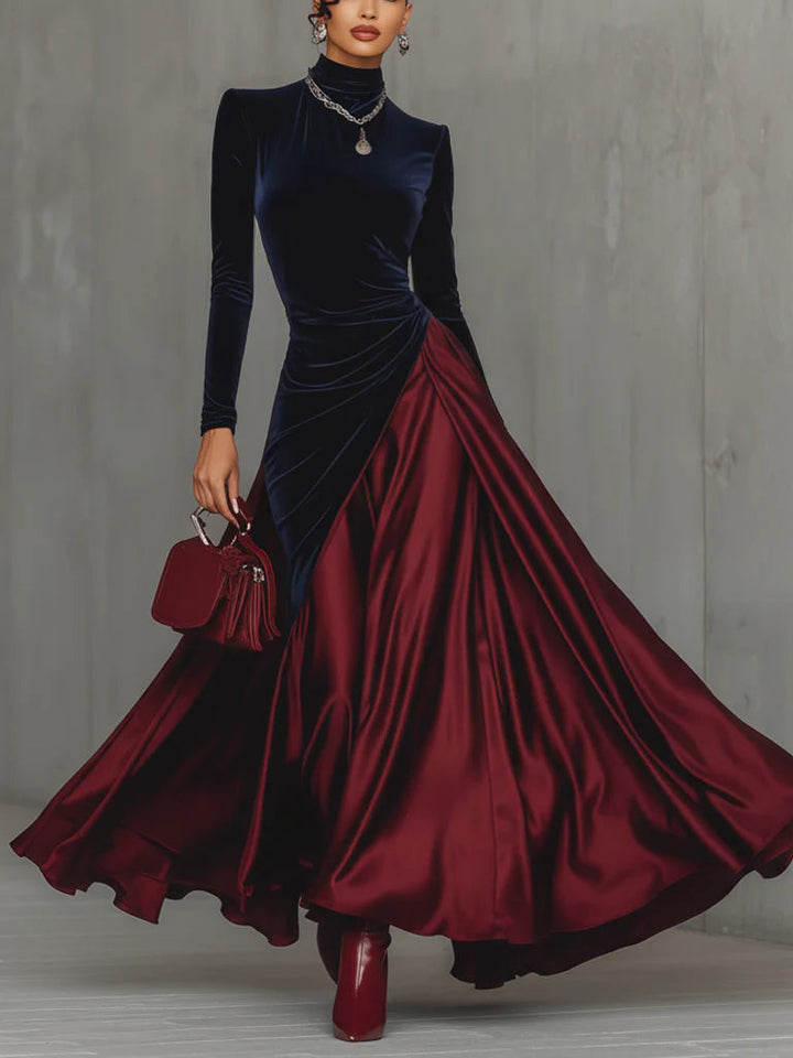 Lucrezia | Two-Tone Maxi Dress