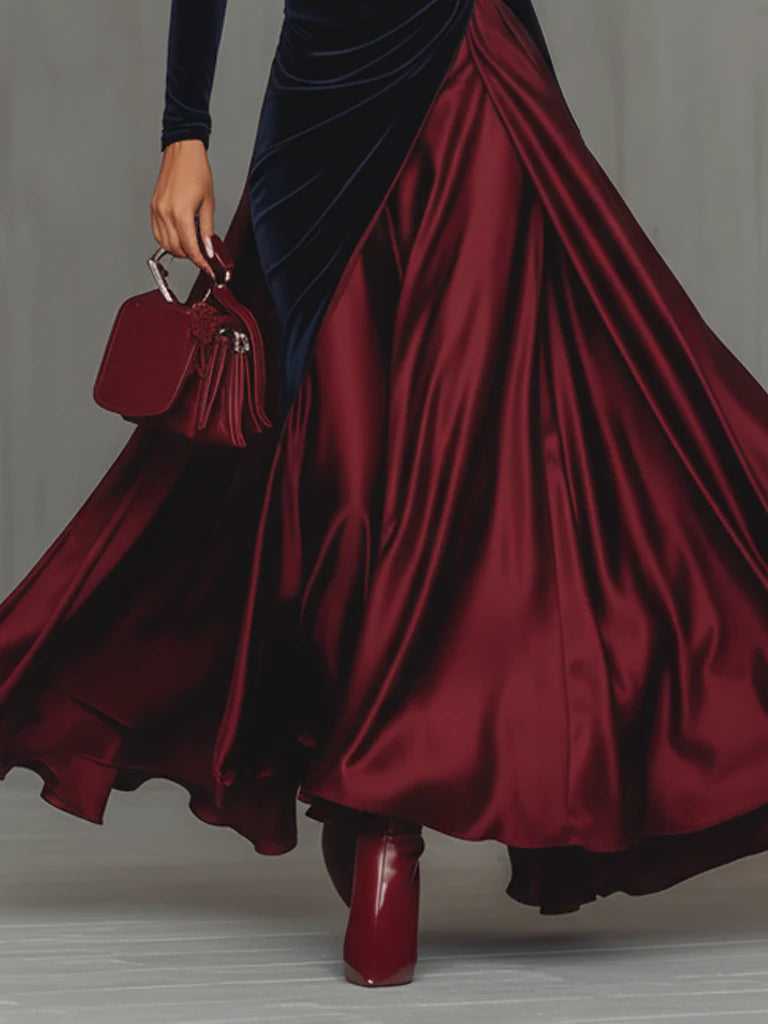 Lucrezia | Two-Tone Maxi Dress