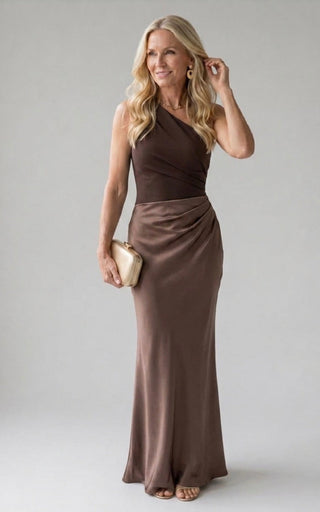 Vivian & Claire™ | Maxi Dress with a Guilt in Satin