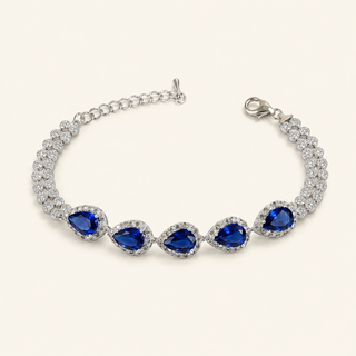Seren White Gold Sapphire Bracelet