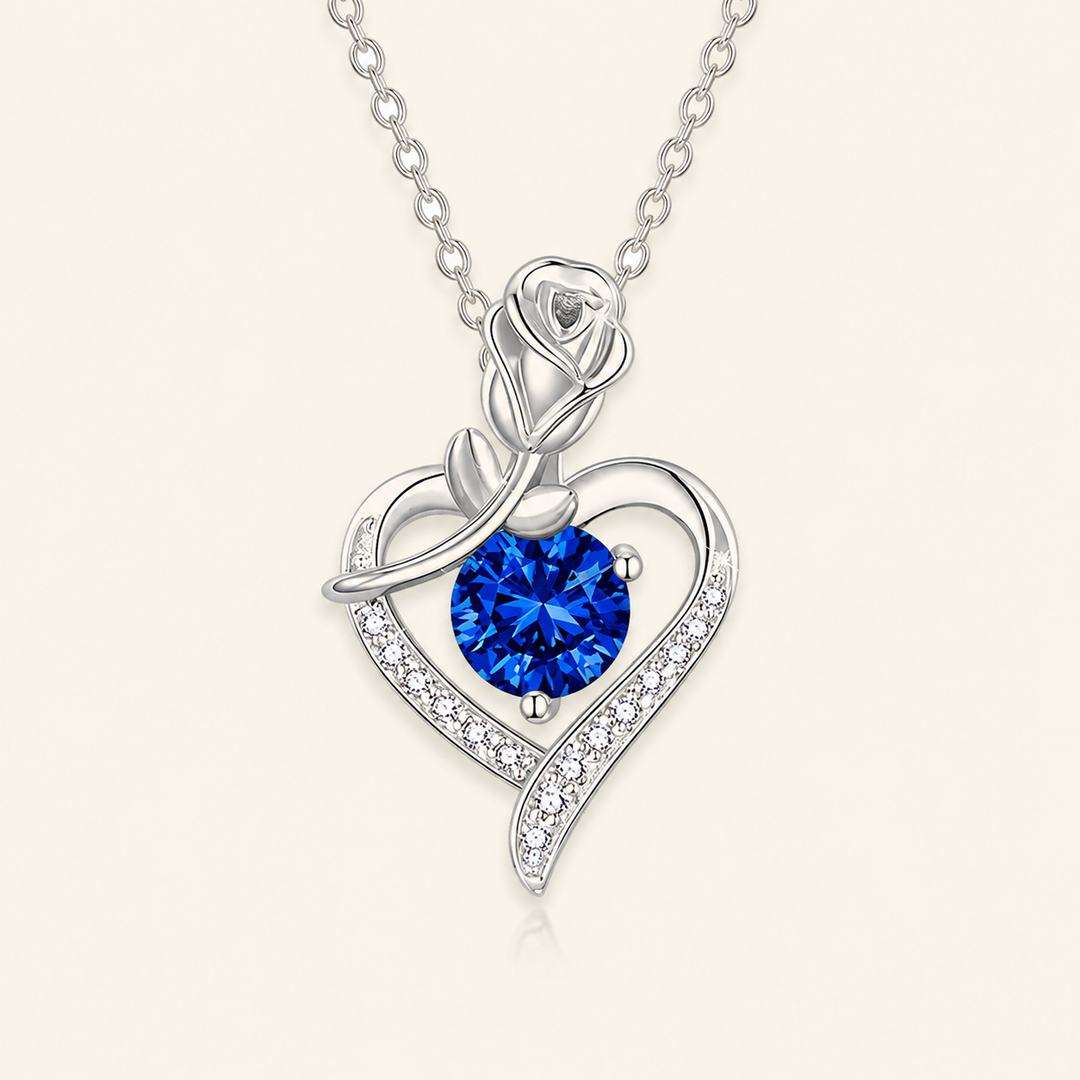 Lucienne White Gold Sapphire Necklace