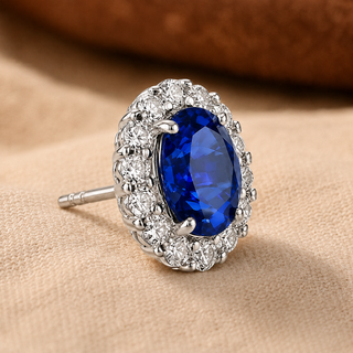 Lisette White Gold Sapphire Earrings